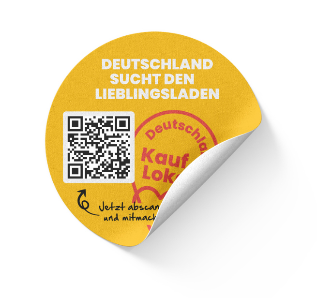 brandcom werbeagentur frankfurt koeln muenchen kauflokal aktionskit sticker gelb