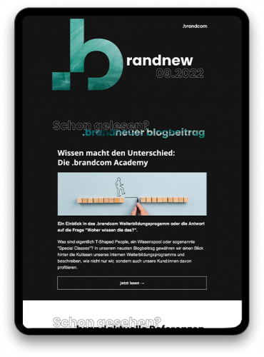 Werbeagentur .brandcom Newsletter