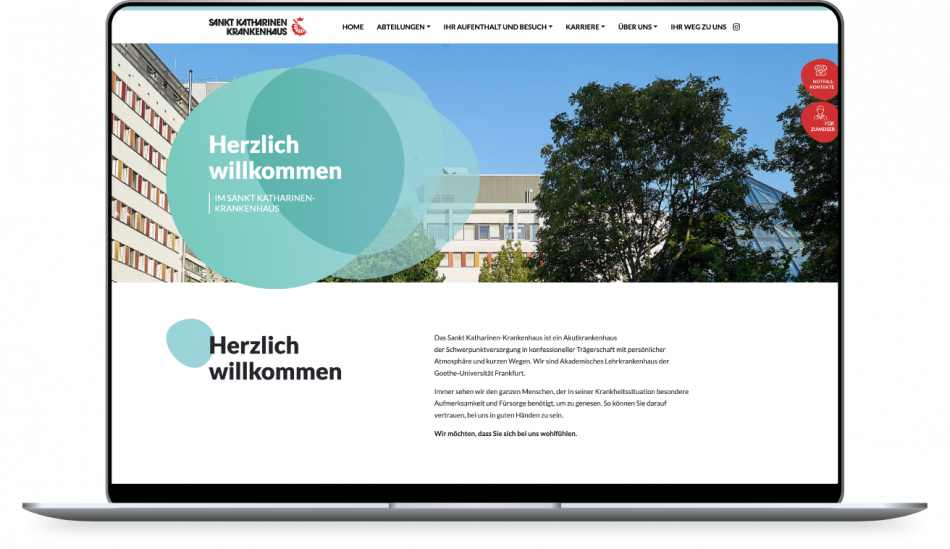 brandcom werbeagentur frankfurt koeln muenchen essen referenzen sankt katharinen krankenhaus website mock up