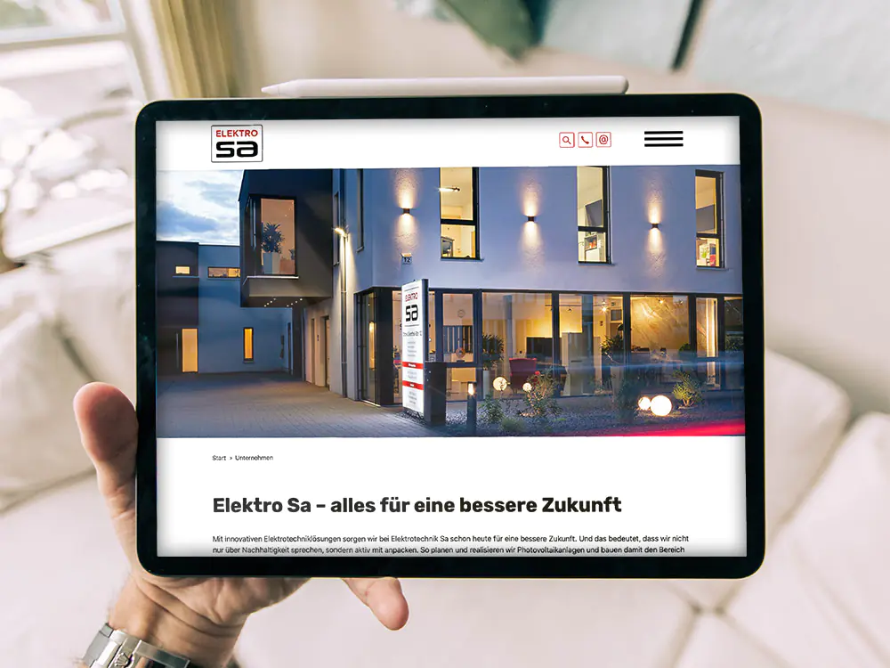 werbeagentur referenzen elektro sa 2020 tablet