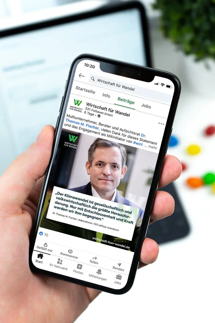 brandcom wirtschaft fuer wandel linkedin tom fischer