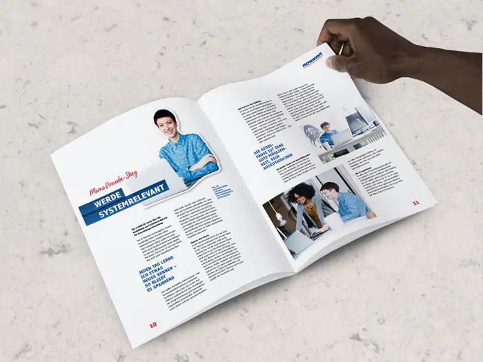 werbeagentur referenzen noweda employer brand azubibroshuere Print