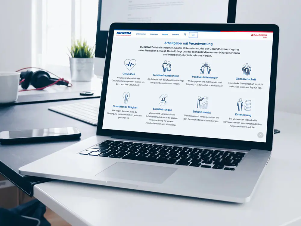 werbeagentur referenzen noweda employer brand website icons