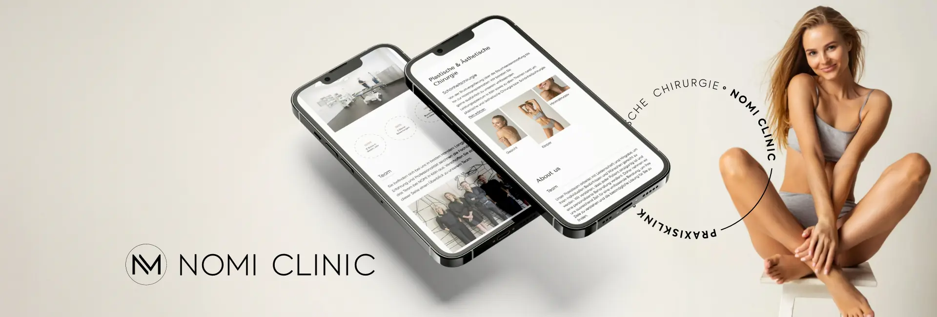 Referenz Webdesign NOMI CLINIC brandcom Werbeagentur