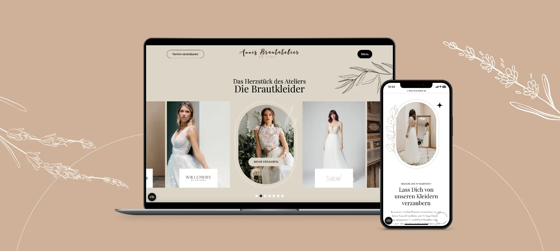 brandcom werbeagentur frankfurt koeln muenchen essen referenzen annis brautatelier webseite